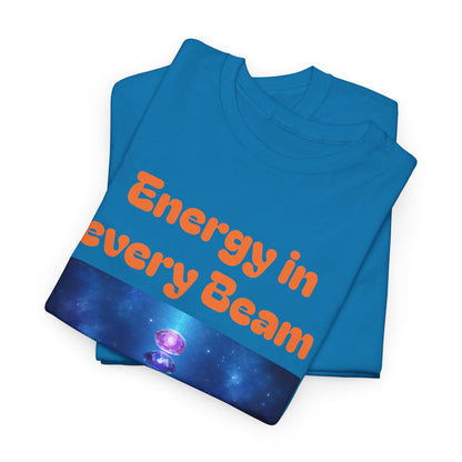 'Energy in Every Beam' Glowing Chakra Stones Unisex T-Shirt – cute shirt Cotton