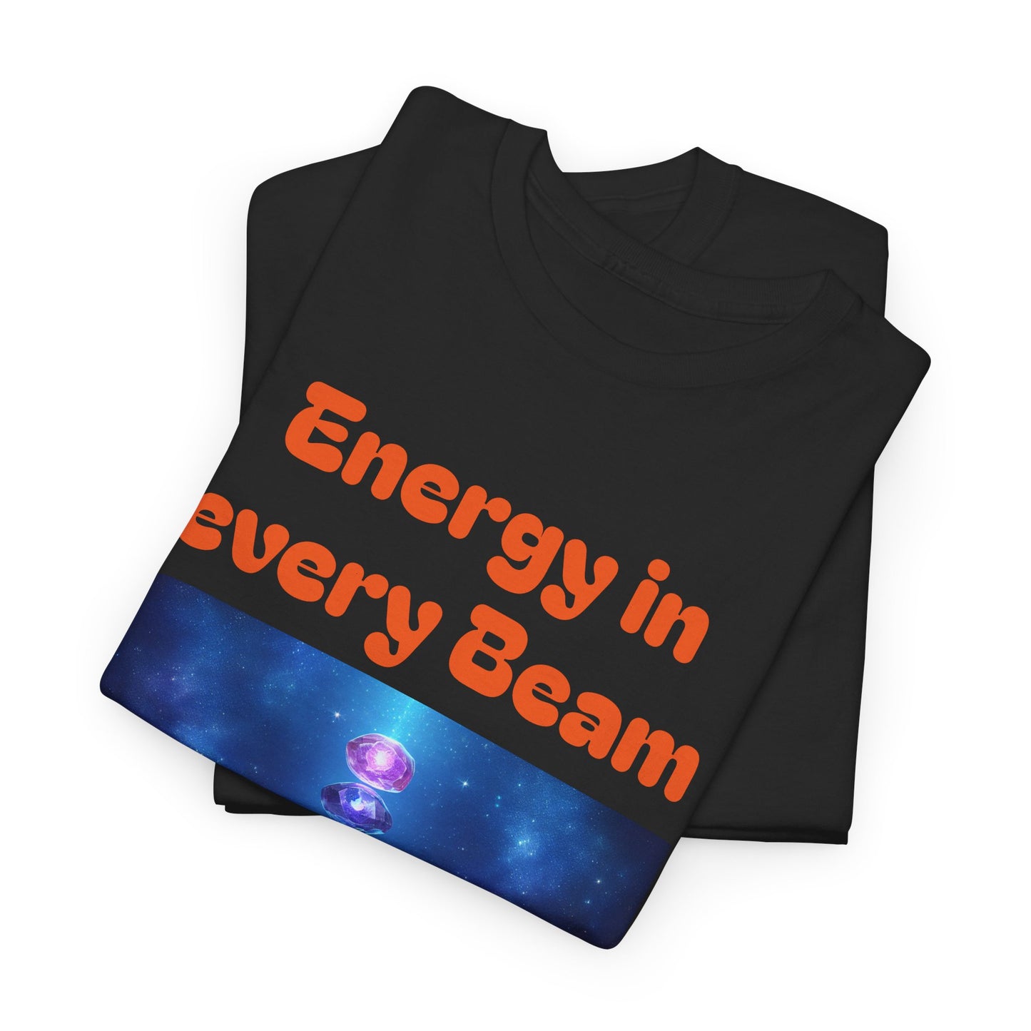 'Energy in Every Beam' Glowing Chakra Stones Unisex T-Shirt – cute shirt Cotton