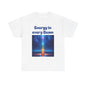 'Energy in Every Beam' Glowing Chakra Stones Unisex T-Shirt – cute shirt Cotton