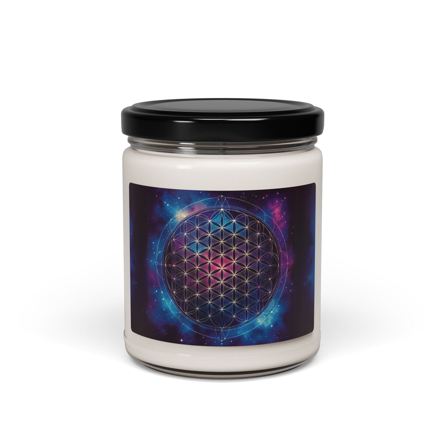 Flower of Life 'Cosmic Connection' Sacred Geometry Candle Scented Soy Candle, 9oz