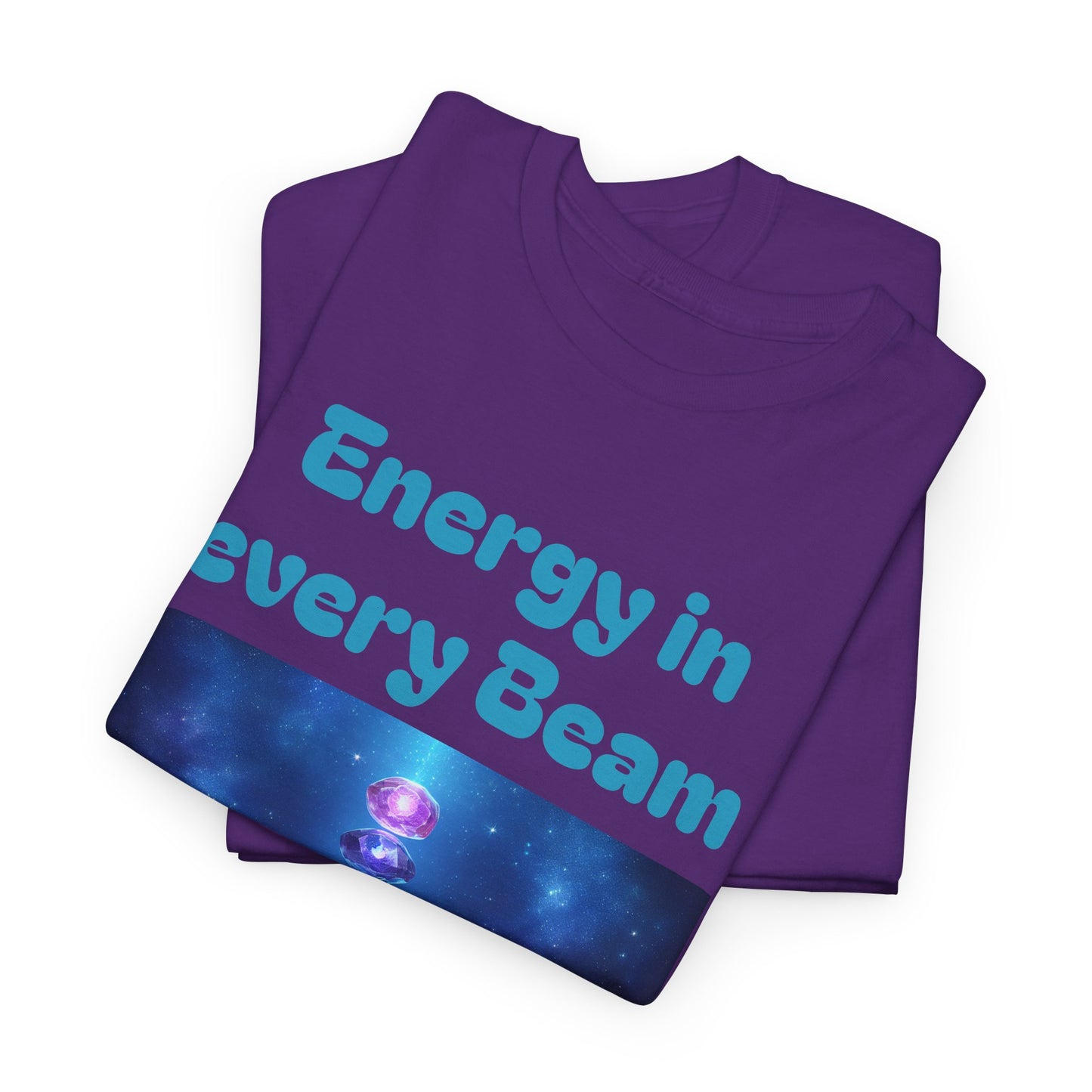 'Energy in Every Beam' Glowing Chakra Stones Unisex T-Shirt – cute shirt Cotton