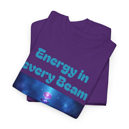 'Energy in Every Beam' Glowing Chakra Stones Unisex T-Shirt – cute shirt Cotton