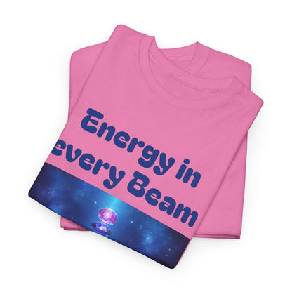 'Energy in Every Beam' Glowing Chakra Stones Unisex T-Shirt – cute shirt Cotton