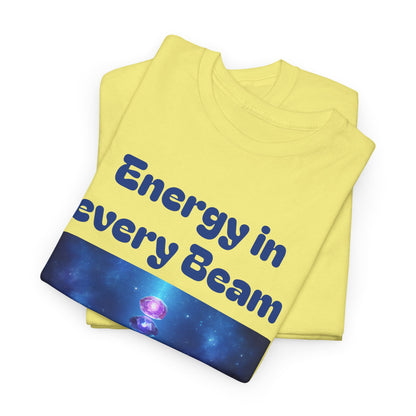 'Energy in Every Beam' Glowing Chakra Stones Unisex T-Shirt – cute shirt Cotton