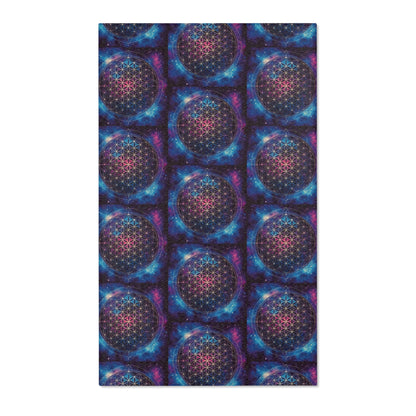 Flower of Life 'Cosmic Connection' Sacred Geometry Area Rug