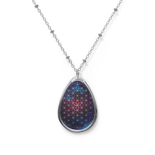 Flower of Life ‘Cosmic Connection’ Oval Necklace