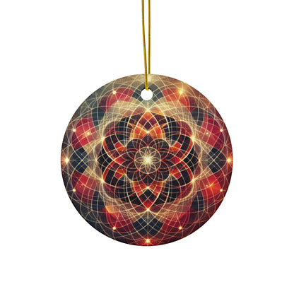 Vitality Sacred Geometry Ornament – Vibrant Circles and Diamonds (Star, Snowflake, Circle)