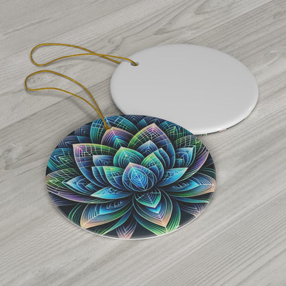 Sacred Lotus Flower Ornament – Awakening and Growth Design (Star, Snowflake, Circle)