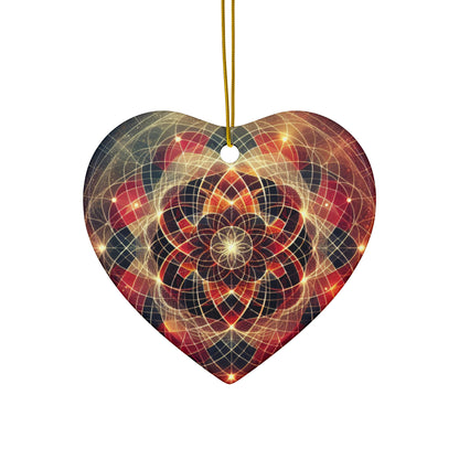 Vitality Sacred Geometry Ornament – Vibrant Circles and Diamonds (Star, Snowflake, Circle)