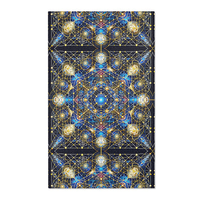 Metatron’s Cube Sacred Geometry Area Rug – ‘Creation and Cosmic Energy’