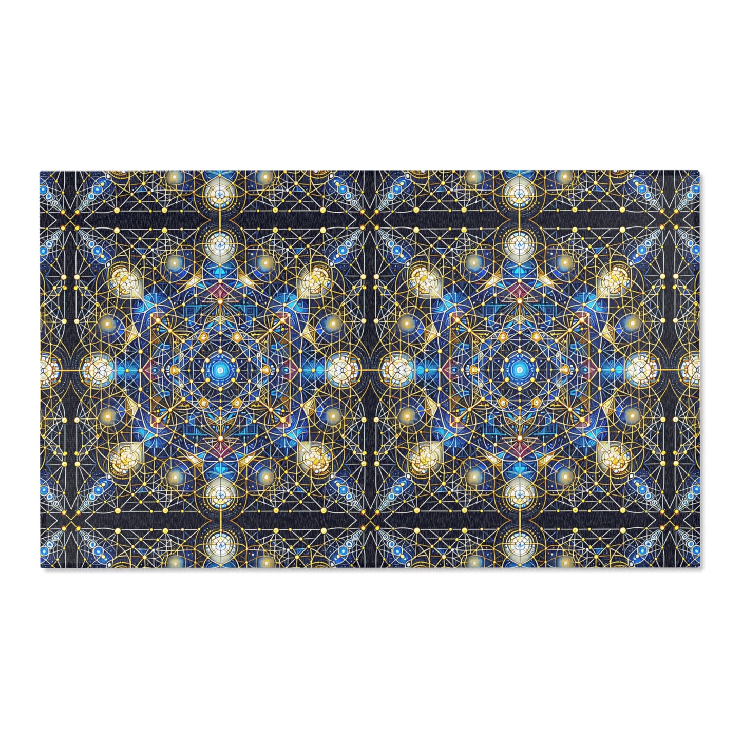 Metatron’s Cube Sacred Geometry Area Rug – ‘Creation and Cosmic Energy’