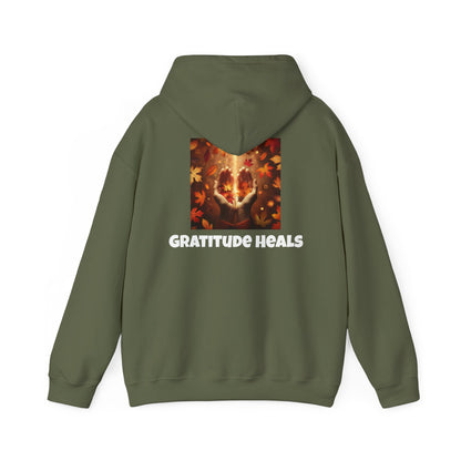 Gratitude Heals Unisex Sweatshirt – ‘Gratitude Heals’ one sided