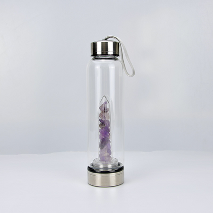 Natural Crystal Stone Energy Water Bottle – Infused for Holistic Hydration