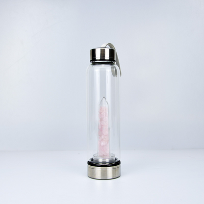 Natural Crystal Stone Energy Water Bottle – Infused for Holistic Hydration