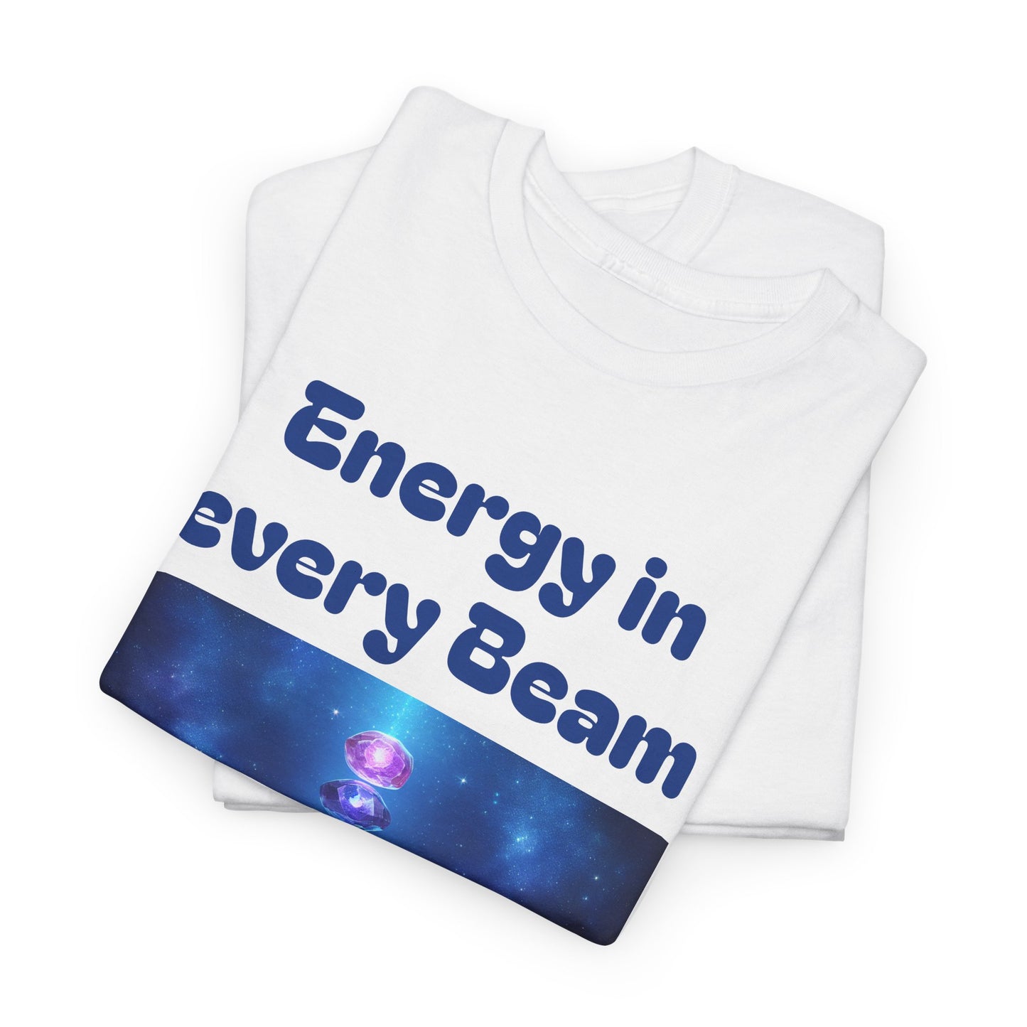 'Energy in Every Beam' Glowing Chakra Stones Unisex T-Shirt – cute shirt Cotton