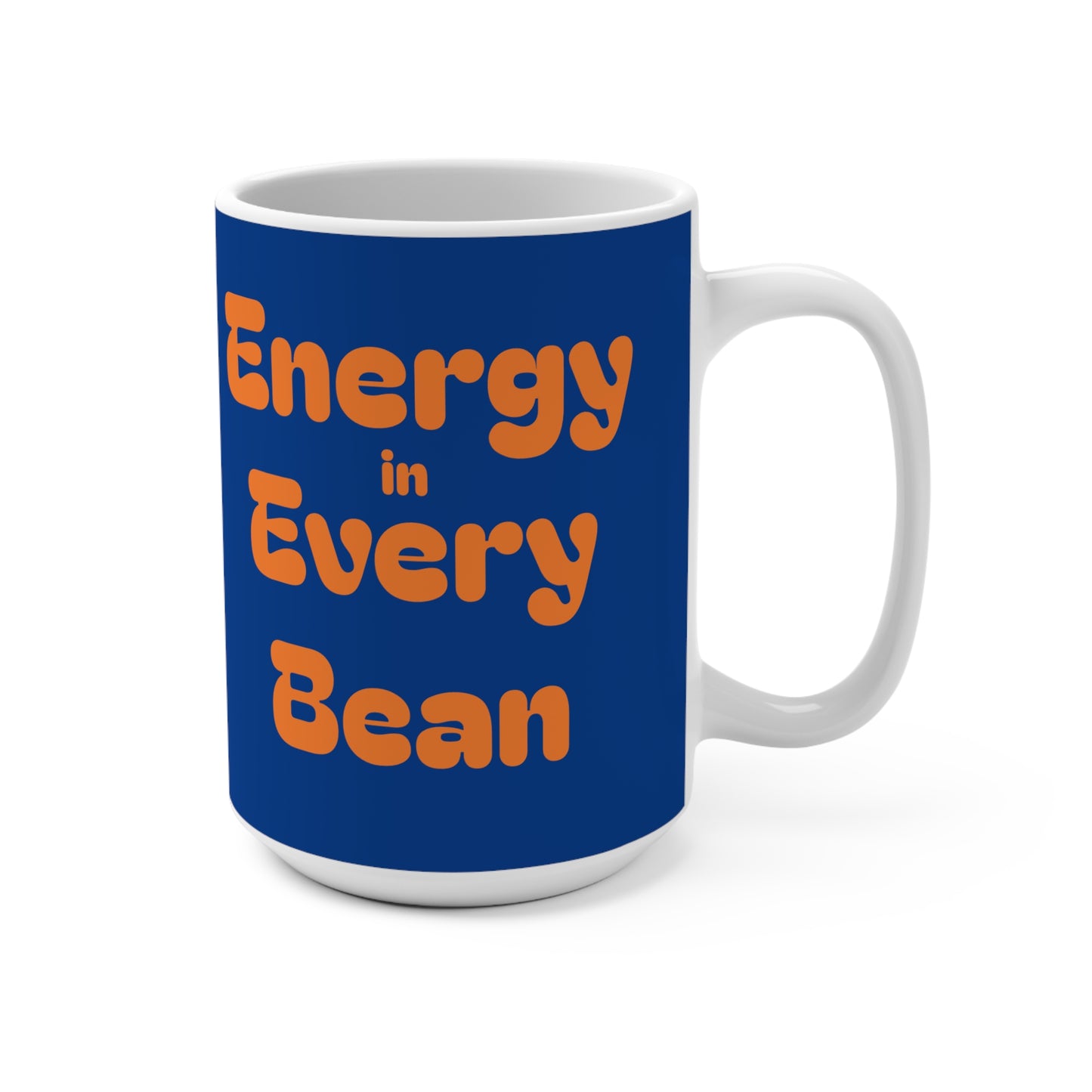 'Energy in Every Bean' Glowing Chakra Stones Ceramic Mug 15oz