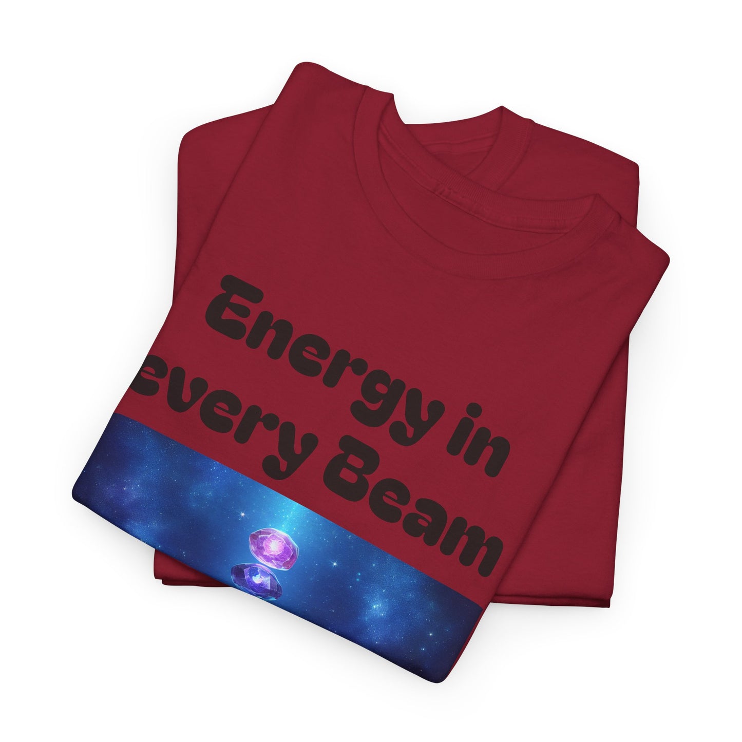 'Energy in Every Beam' Glowing Chakra Stones Unisex T-Shirt – cute shirt Cotton