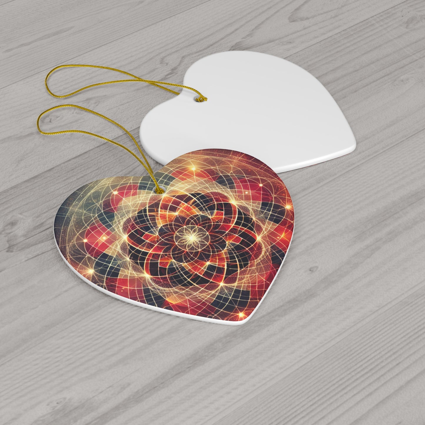 Vitality Sacred Geometry Ornament – Vibrant Circles and Diamonds (Star, Snowflake, Circle)