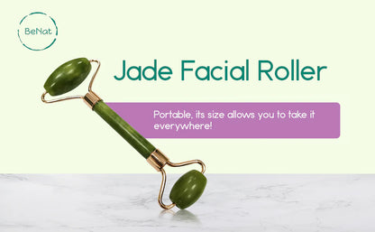 Jade Facial Roller – Natural Beauty and Relaxation ToolProduct Description: