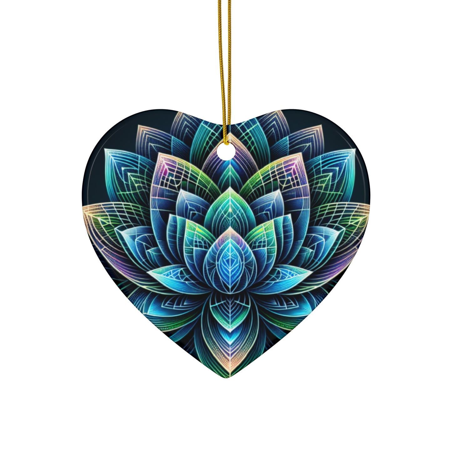 Sacred Lotus Flower Ornament – Awakening and Growth Design (Star, Snowflake, Circle)