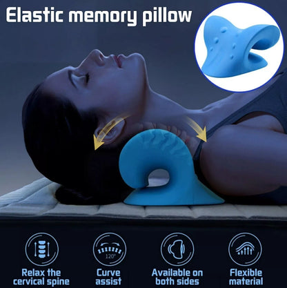 Cervical Neck Pillow STRETCHER Traction Device Brace Support Pain Relief Massage