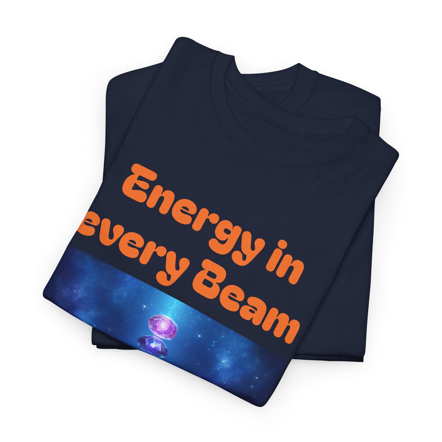 'Energy in Every Beam' Glowing Chakra Stones Unisex T-Shirt – cute shirt Cotton