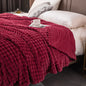 Milk Velvet Blanket Thickened Strip Cut Flower Flannel Blanket